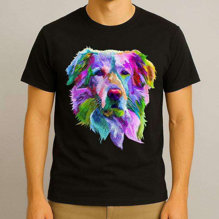 Colorful Golden Retriever T-Shirt
