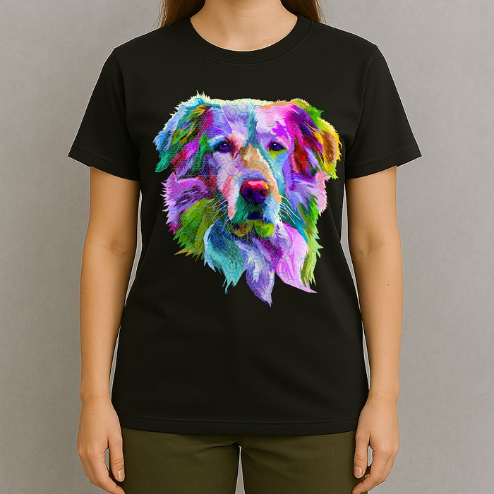 Colorful Golden Retriever T-Shirt