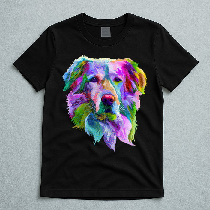Colorful Golden Retriever T-Shirt