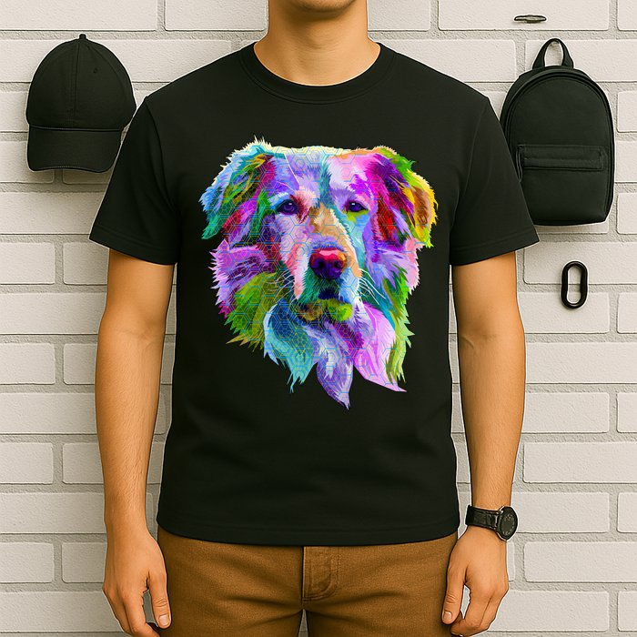 Colorful Golden Retriever T-Shirt
