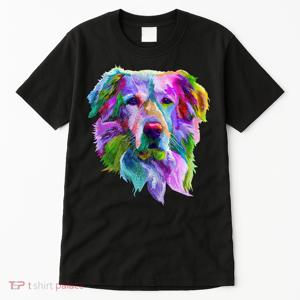 Colorful Golden Retriever Tall T-Shirt