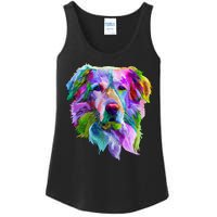 Colorful Golden Retriever Ladies Essential Tank