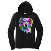 Colorful Golden Retriever Women's Pullover Hoodie