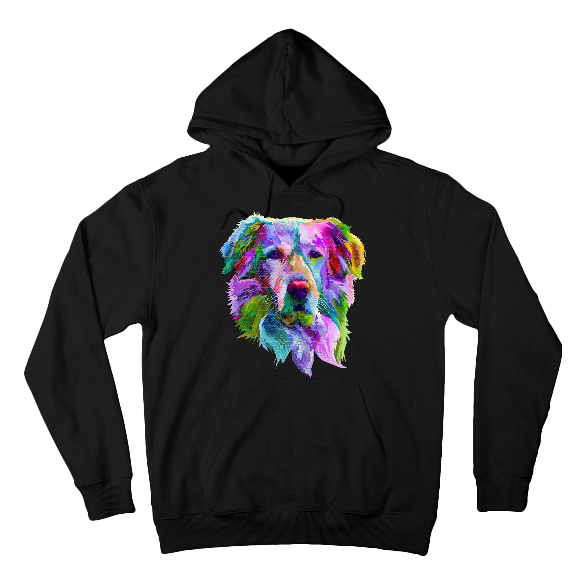 Colorful Golden Retriever Tall Hoodie