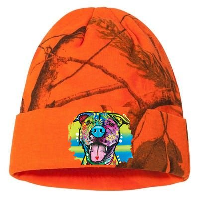 Colorful Happy Pitbull Kati Licensed 12" Camo Beanie