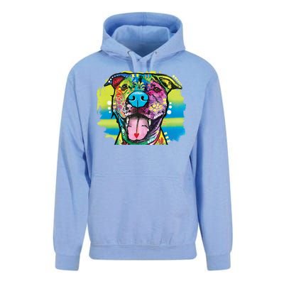 Colorful Happy Pitbull Unisex Surf Hoodie