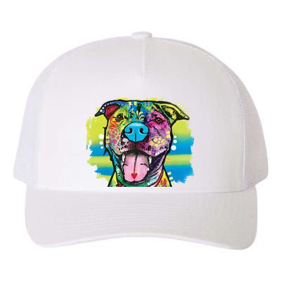 Colorful Happy Pitbull Yupoong Adult 5-Panel Trucker Hat