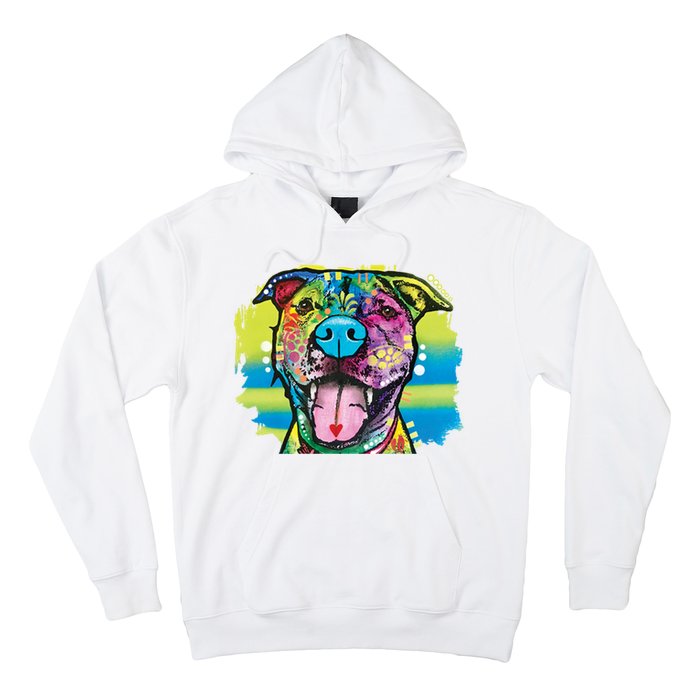 Colorful Happy Pitbull Hoodie