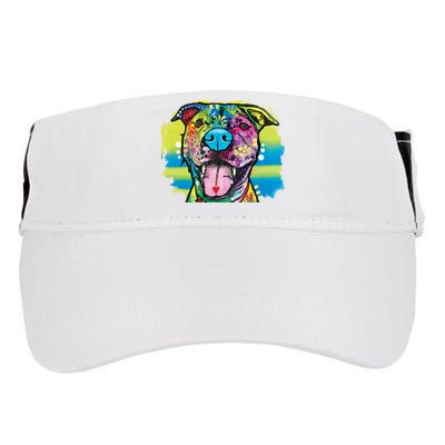 Colorful Happy Pitbull Adult Drive Performance Visor