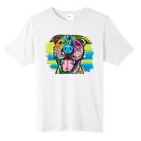 Colorful Happy Pitbull Tall Fusion ChromaSoft Performance T-Shirt