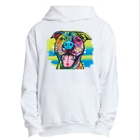 Colorful Happy Pitbull Urban Pullover Hoodie