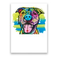 Colorful Happy Pitbull Poster