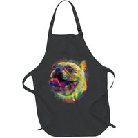 Colorful Happy Pug Smiling Apron