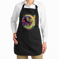 Colorful Happy Pug Smiling Apron