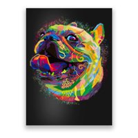 Colorful Happy Pug Smiling Poster