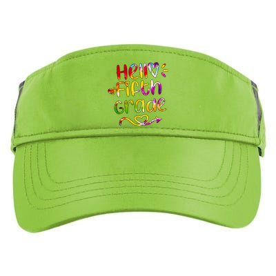 Colorful Hello Fifth Grade Adult Drive Performance Visor