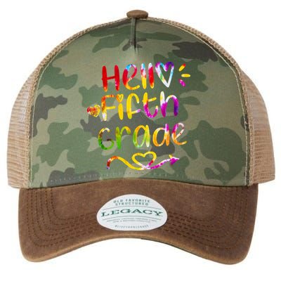 Colorful Hello Fifth Grade Legacy Tie Dye Trucker Hat