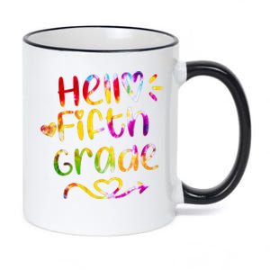 Colorful Hello Fifth Grade 11oz Black Color Changing Mug