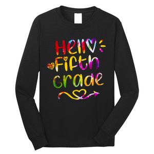 Colorful Hello Fifth Grade Long Sleeve Shirt