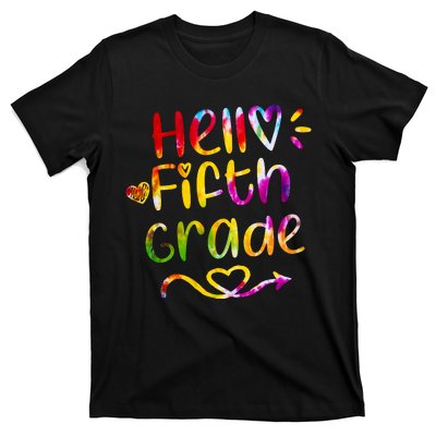 Colorful Hello Fifth Grade T-Shirt