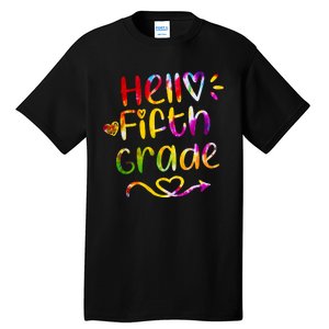 Colorful Hello Fifth Grade Tall T-Shirt