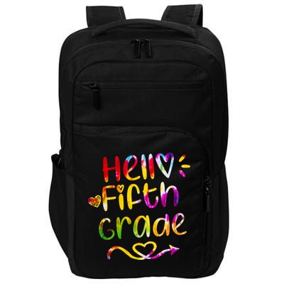 Colorful Hello Fifth Grade Impact Tech Backpack