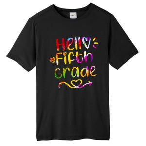 Colorful Hello Fifth Grade Tall Fusion ChromaSoft Performance T-Shirt