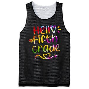 Colorful Hello Fifth Grade Mesh Reversible Basketball Jersey Tank