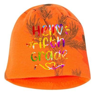 Colorful Hello Fifth Grade Kati - Camo Knit Beanie