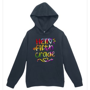 Colorful Hello Fifth Grade Urban Pullover Hoodie