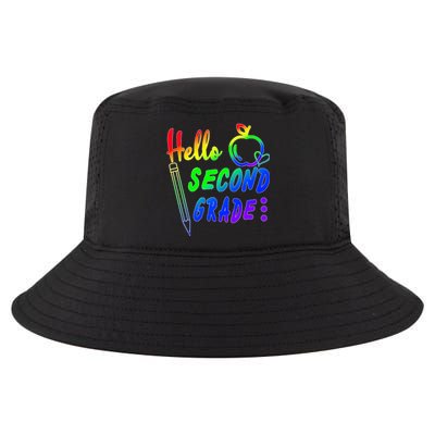 Colorful Hello Second Grade Cool Comfort Performance Bucket Hat