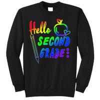 Colorful Hello Second Grade Sweatshirt