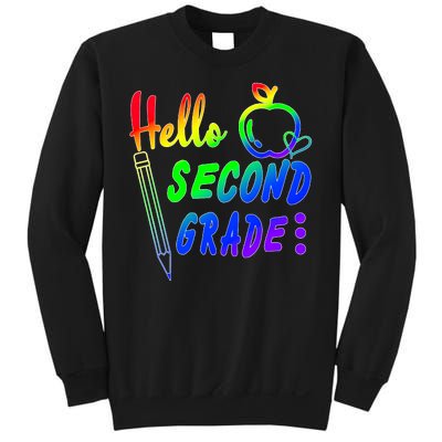 Colorful Hello Second Grade Sweatshirt