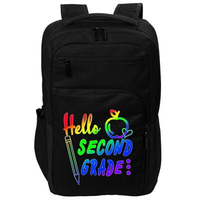 Colorful Hello Second Grade Impact Tech Backpack