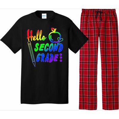 Colorful Hello Second Grade Pajama Set