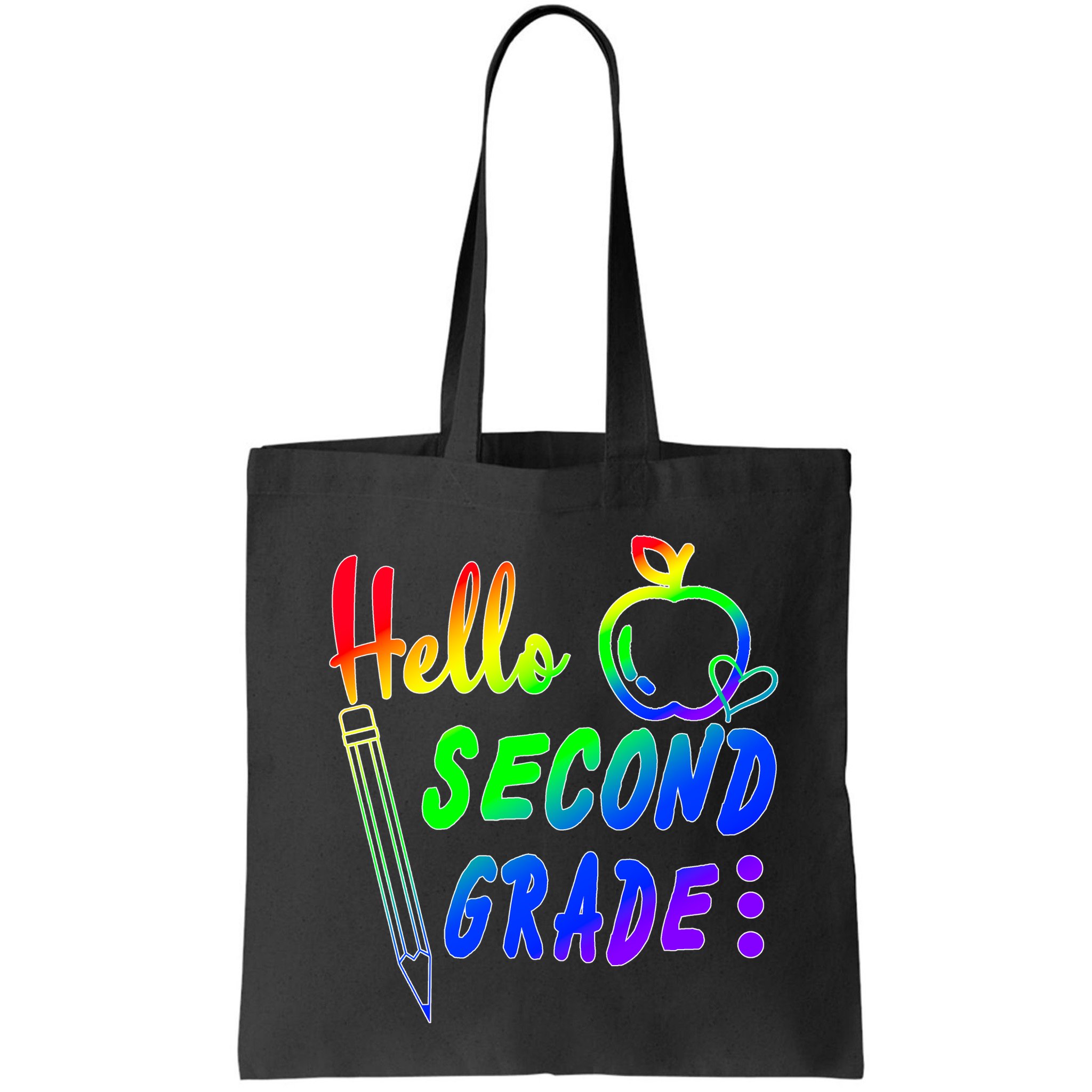 Colorful Hello Second Grade Bag