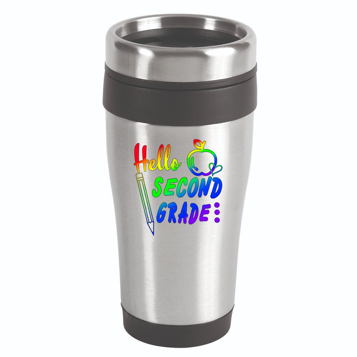 Colorful Hello Second Grade 16oz Travel Tumbler