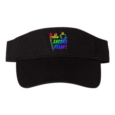 Colorful Hello Second Grade Valucap Bio-Washed Visor