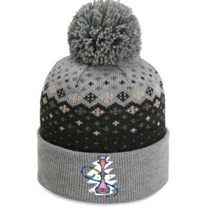 Colorful Hookah The Baniff Cuffed Pom Beanie