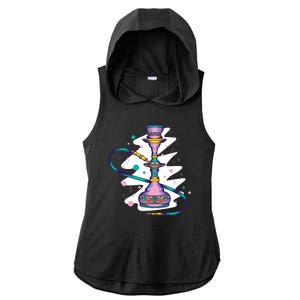 Colorful Hookah Ladies PosiCharge Tri-Blend Wicking Draft Hoodie Tank