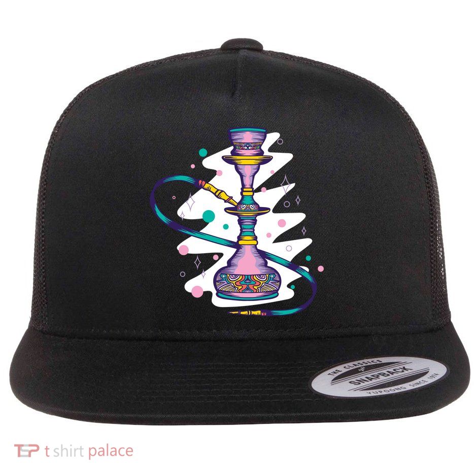 Colorful Hookah Flatbill Hat