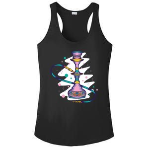 Colorful Hookah Ladies PosiCharge Competitor Racerback Tank