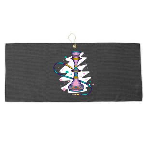 Colorful Hookah Large Microfiber Waffle Golf Towel