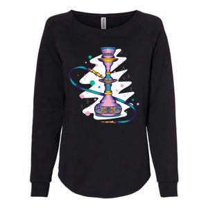 Colorful Hookah Womens California Wash Sweatshirt