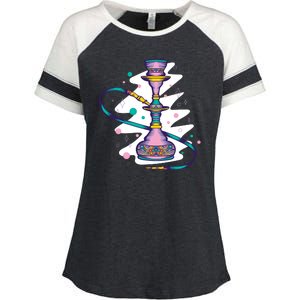 Colorful Hookah Enza Ladies Jersey Colorblock Tee