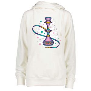 Colorful Hookah Womens Funnel Neck Pullover Hood