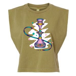 Colorful Hookah Garment-Dyed Women's Muscle Tee