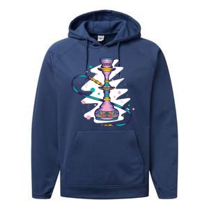 Colorful Hookah Performance Fleece Hoodie