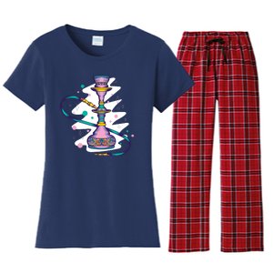 Colorful Hookah Women's Flannel Pajama Set