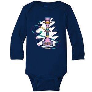 Colorful Hookah Baby Long Sleeve Bodysuit